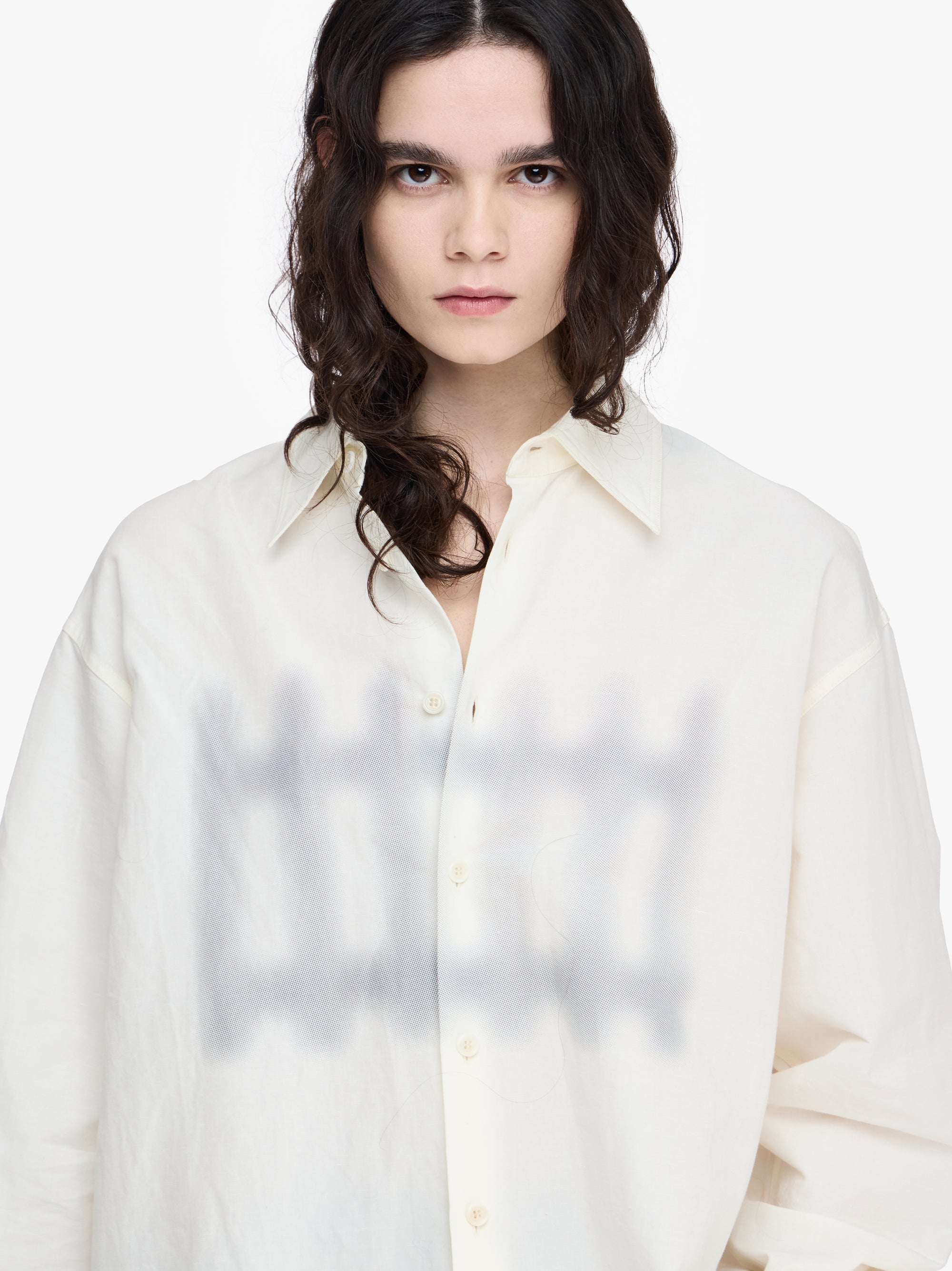 FENCE PRINTED BOXY SHIRT