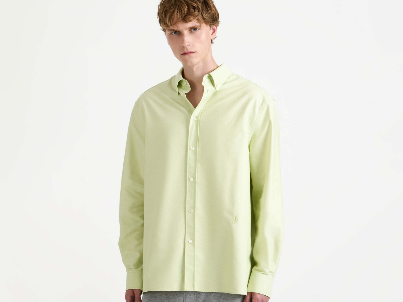 MENS CLASSIC SHIRT IN LIME in LIME SH0366PG172652644 | JW Anderson GB MENS CLASSIC SHIRT IN LIME in LIME SH0366PG172652644 | JW Anderson GB