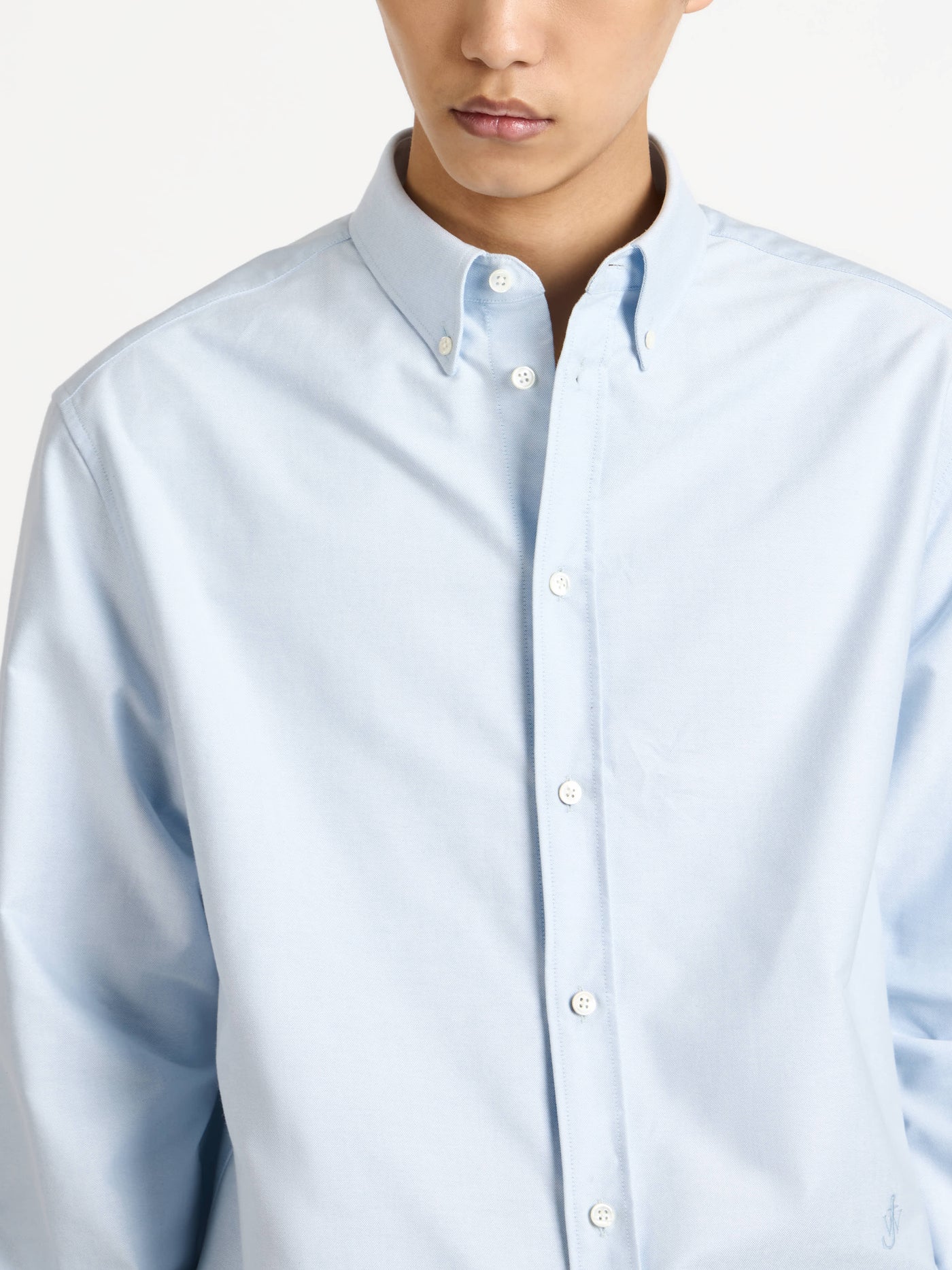 classic shirt pale blue Model Back 2