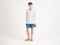 CLASSIC DRESS SHIRT IN WHITE & BLUE