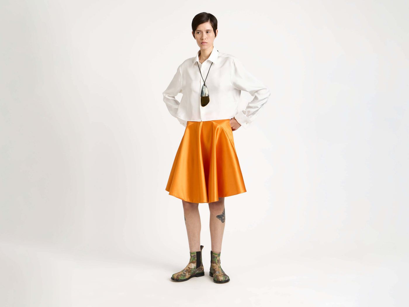 cropped shirt off white Model Front 5