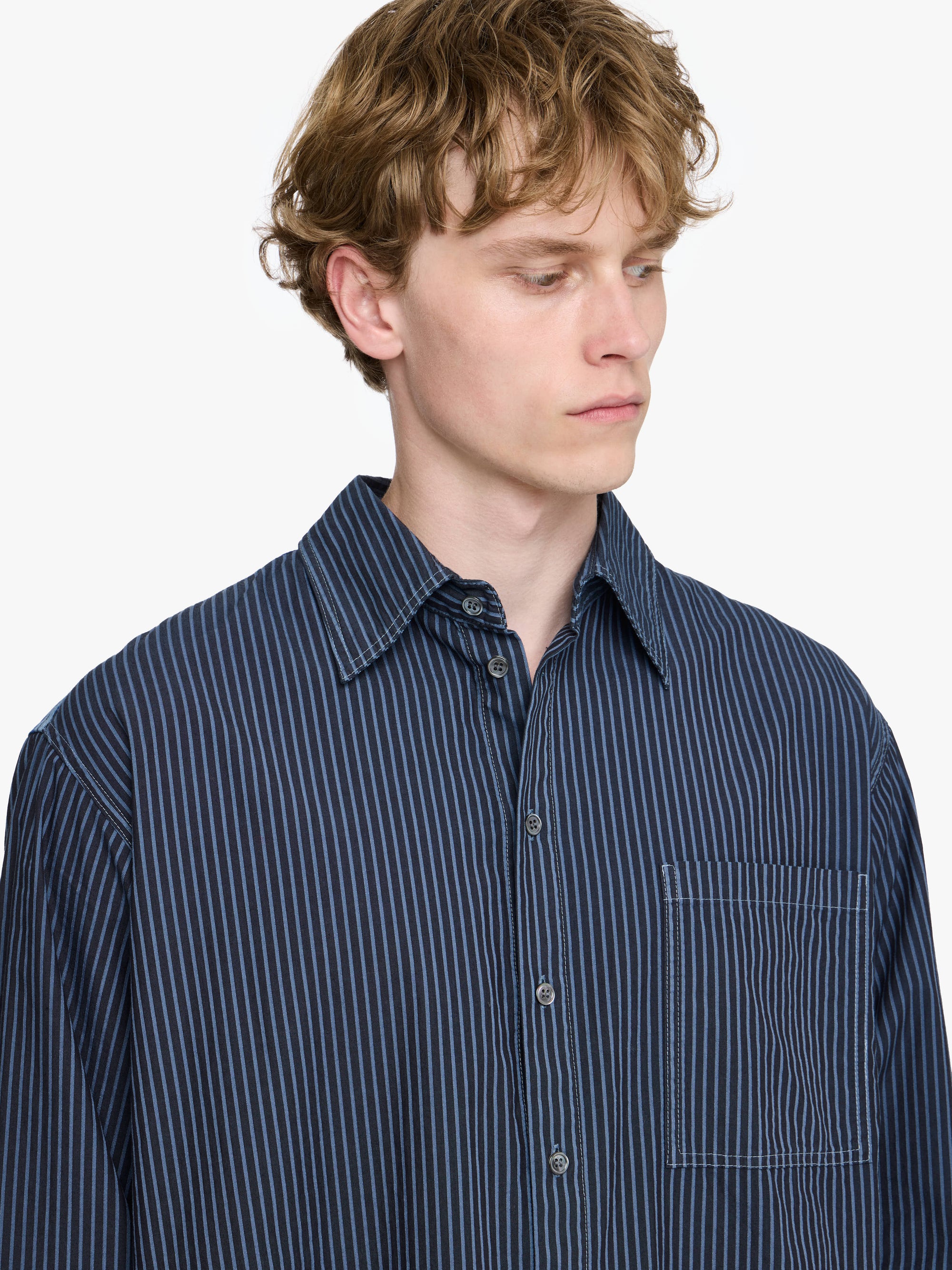 PATCHWORK STRIPED SHIRT