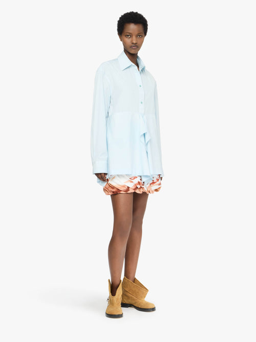 PEPLUM DRAPE SHIRT