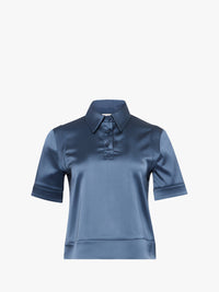 CL_SHORT SLEEVE POLO SHIRT - STEEL BLUE_SH0376PG0919