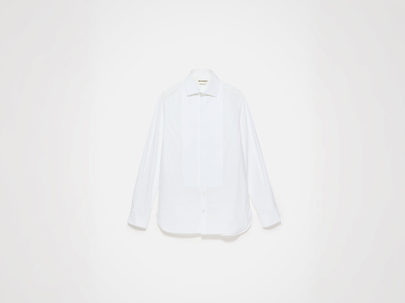MENS PLEATED FRONT TUXEDO SHIRT IN WHITE