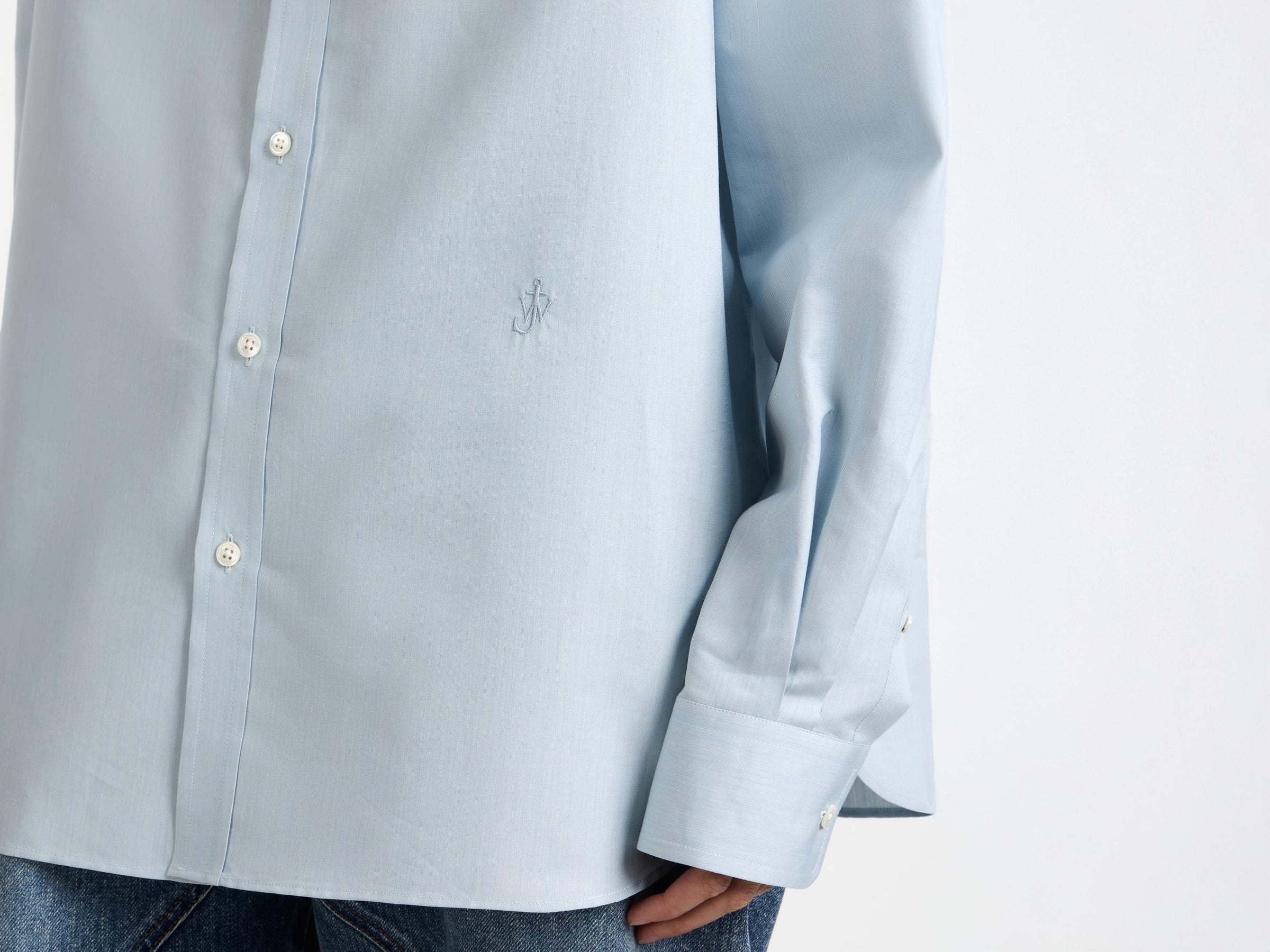 dress shirt powder blue Model Detail 4