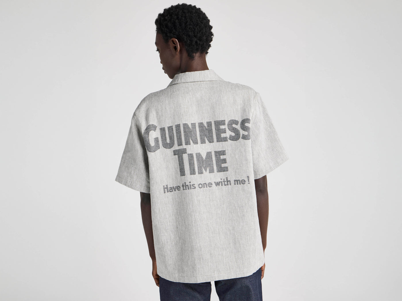 Unisex JW ANDERSON X GUINNESS LINEN SHIRT IN CLAY