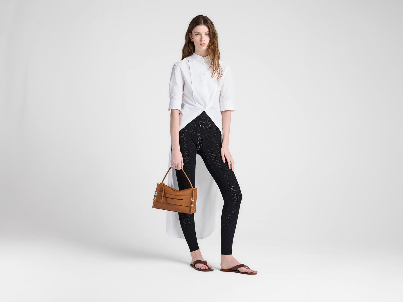 WOMENS TUXEDO BIB SHIRT IN WHITE