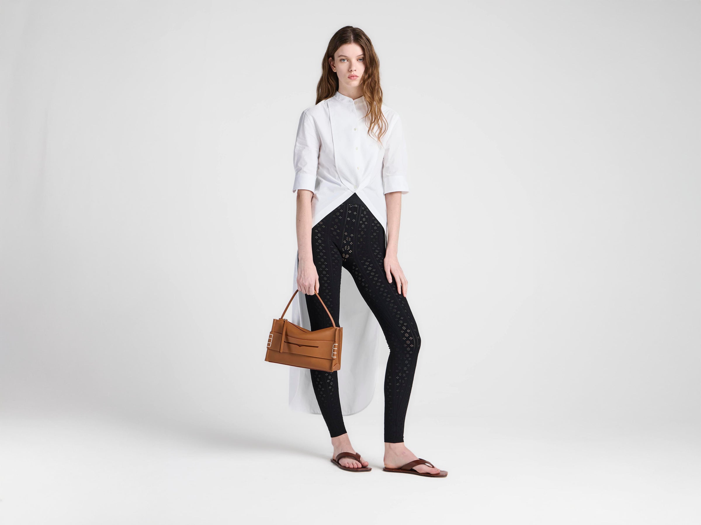 WOMENS TUXEDO BIB SHIRT IN WHITE