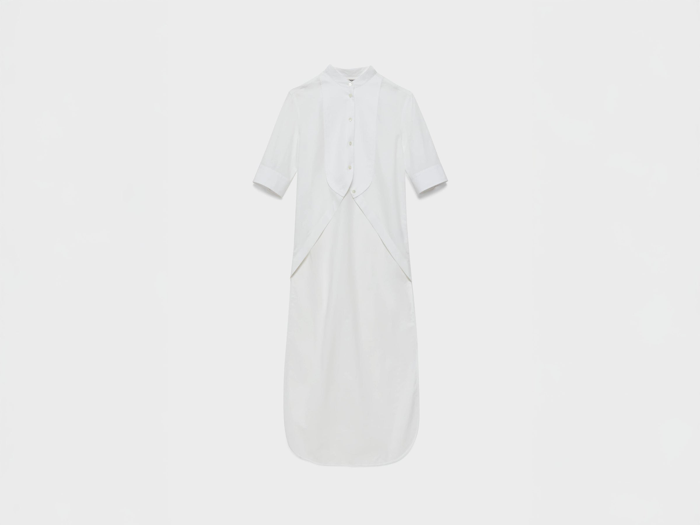 WOMENS TUXEDO BIB SHIRT IN WHITE