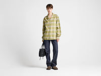 WOMENS CHECKERED SHIRT IN APPLE GREEN