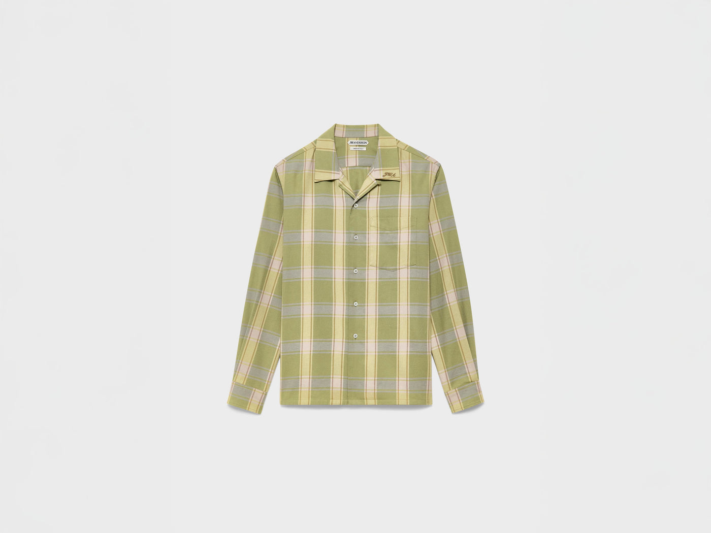 WOMENS CHECKERED SHIRT IN APPLE GREEN