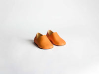 WOMENS SLIPPER MULES IN ORANGE