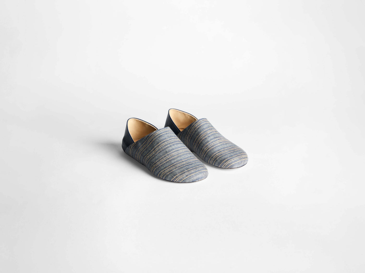 babouche m navy off white Product Angle 1