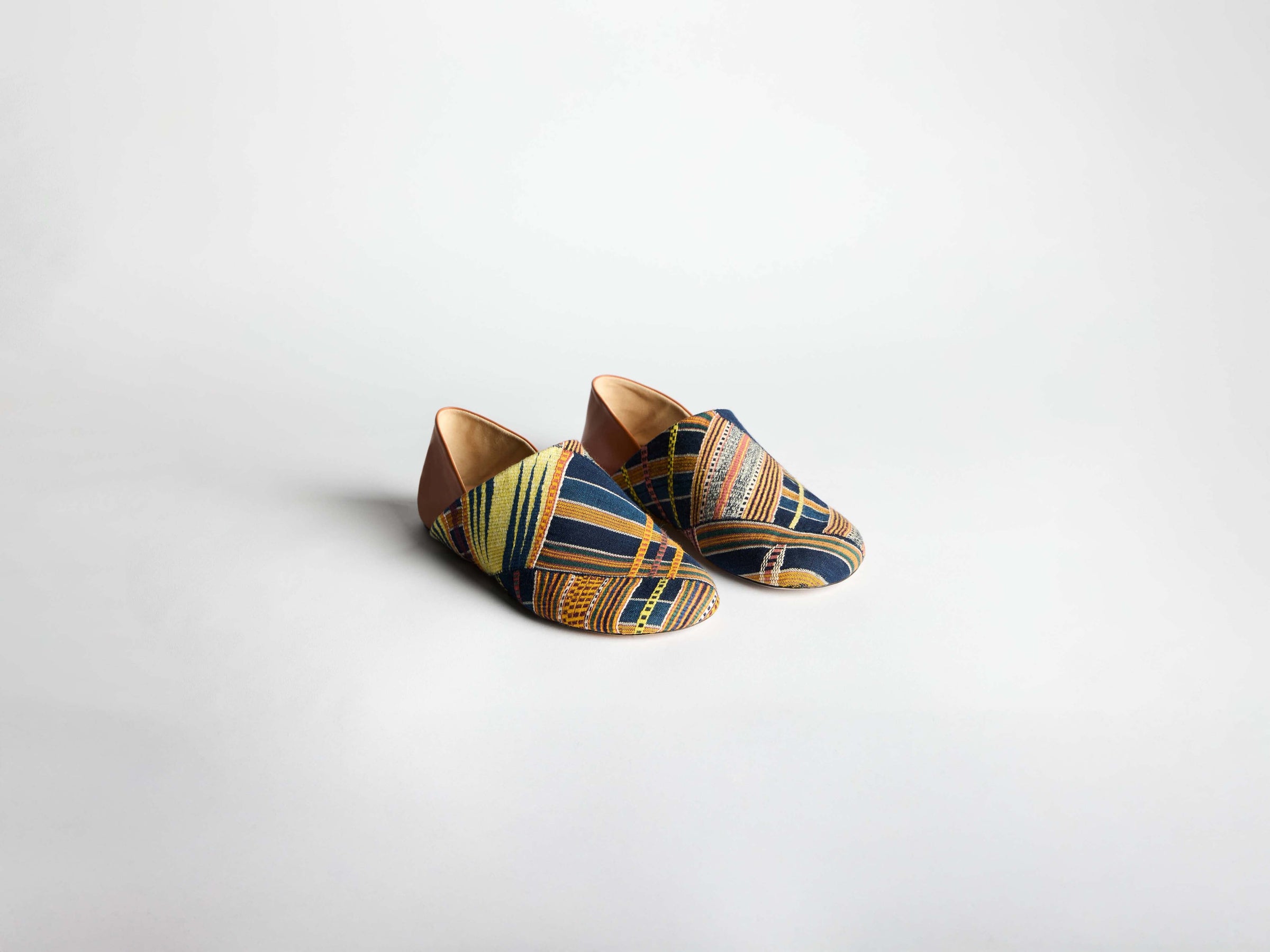 babouche m blue multi Product Front 3