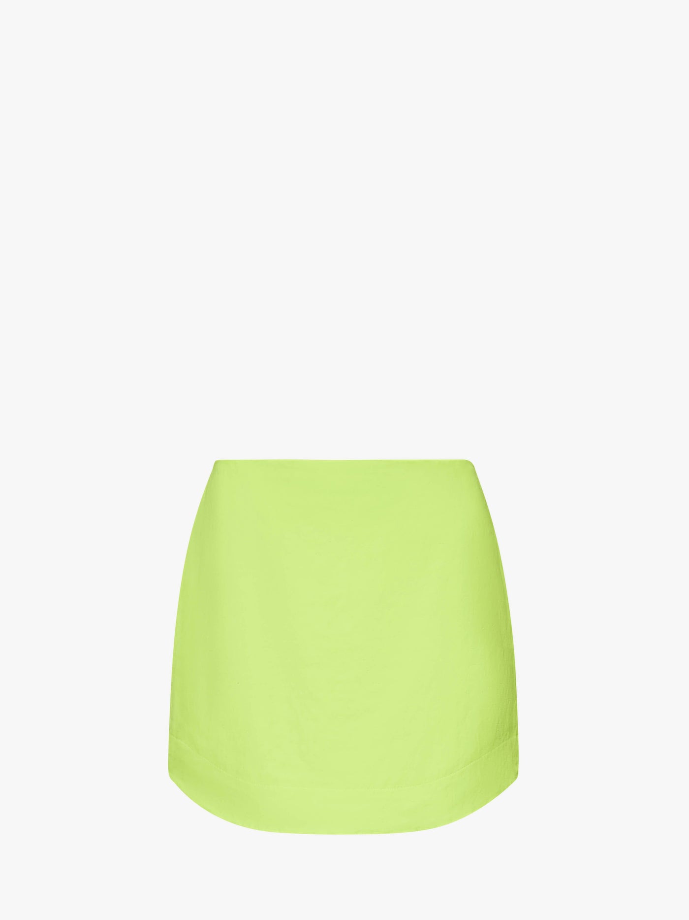 CL_CURVED HEM MINI SKIRT - LIME_SK0185PG1690