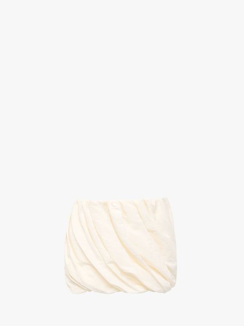 ROLLED HEMLINE MINI SKIRT