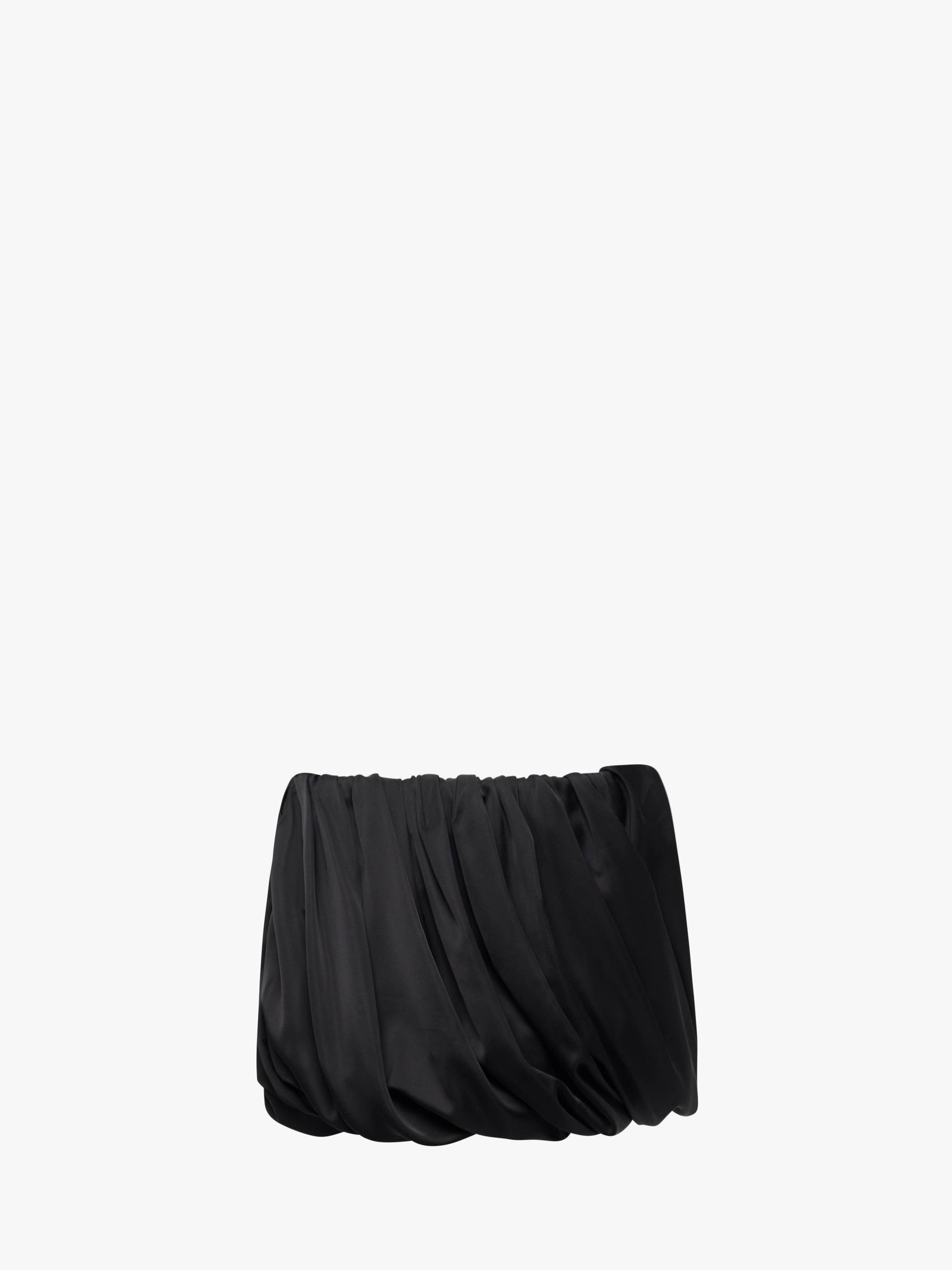 ROLLED HEMLINE MINI SKIRT