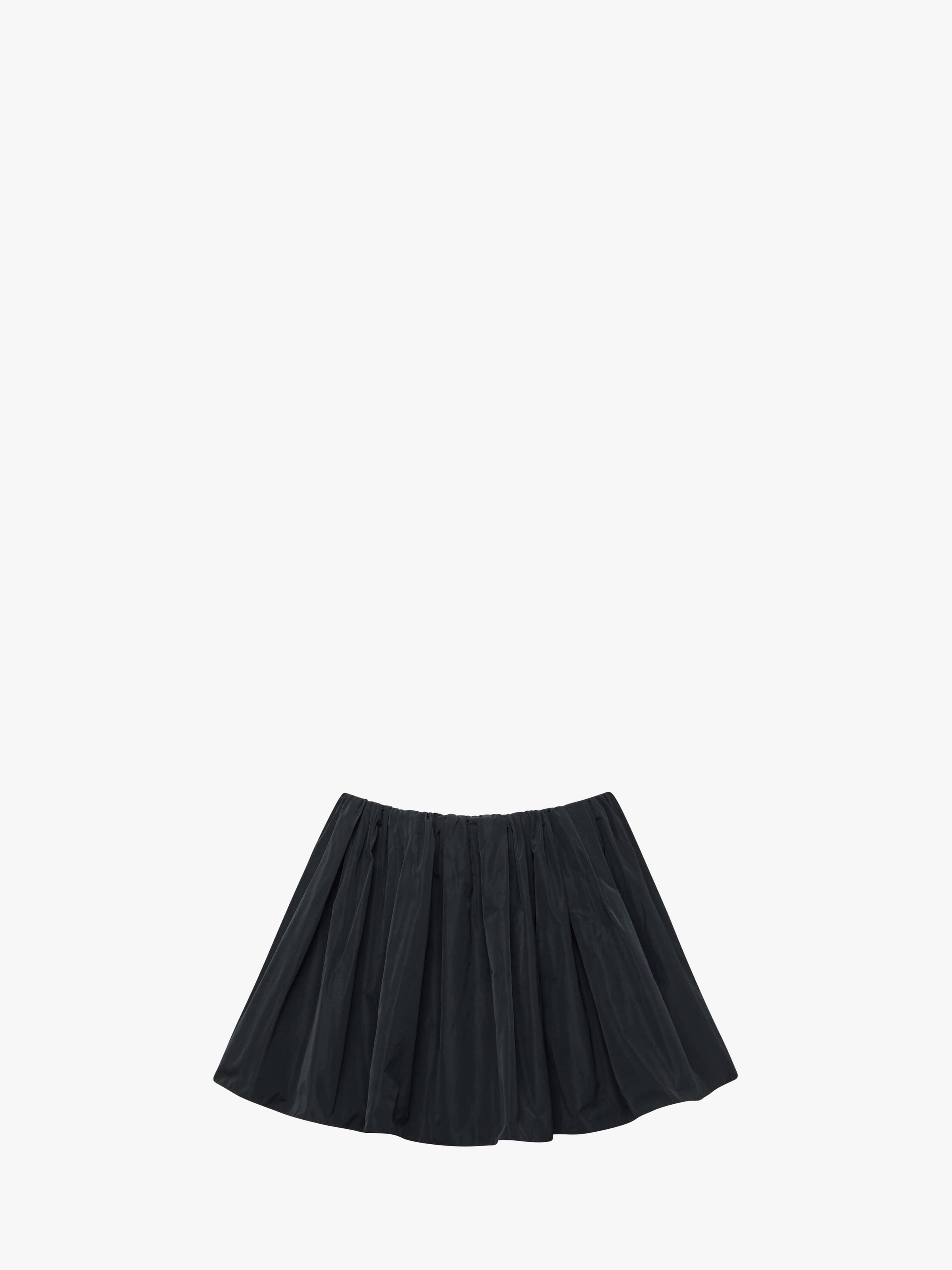 CL_GATHERED SKORT - BLACK_SK0192PG1765