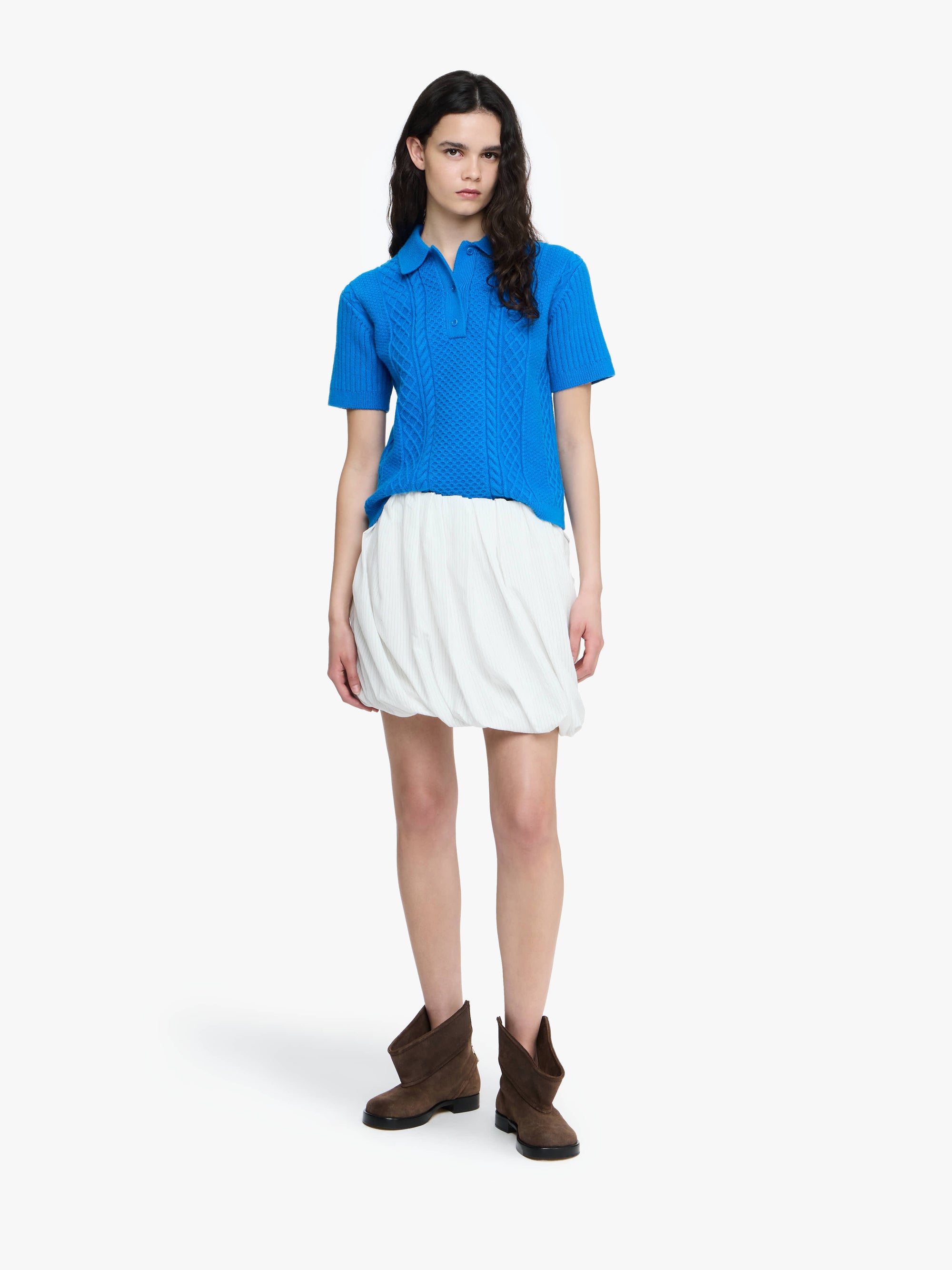 ROLLED HEM SKIRT