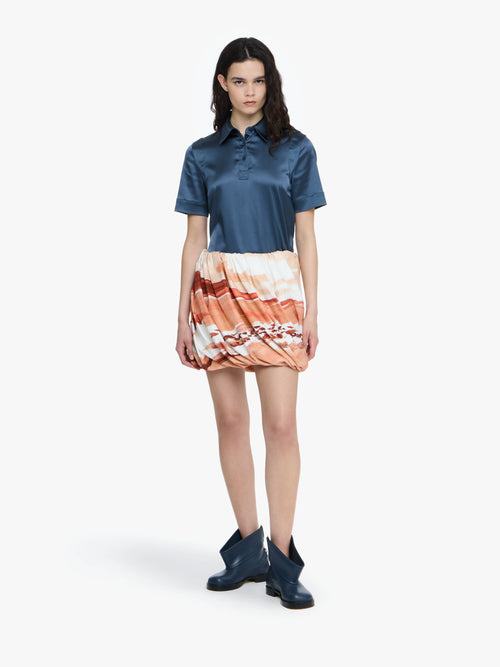 ROLLED HEM SKIRT