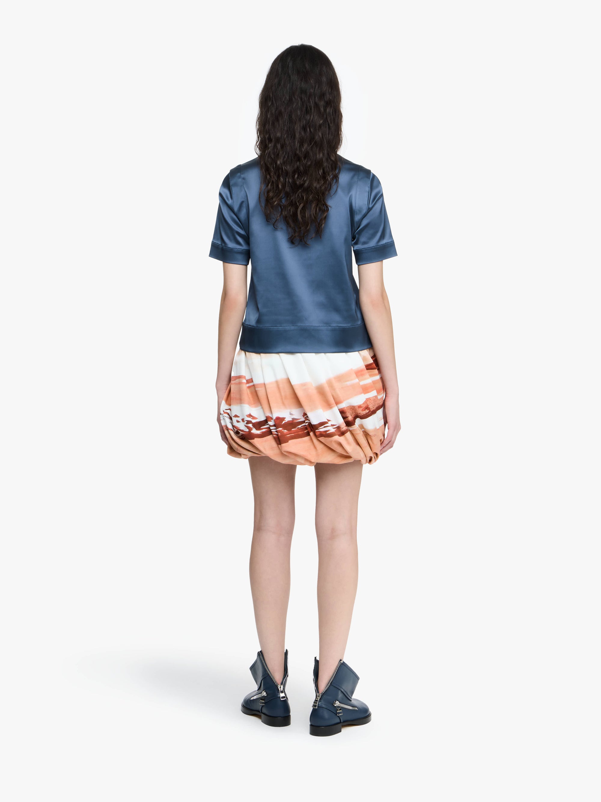 ROLLED HEM SKIRT