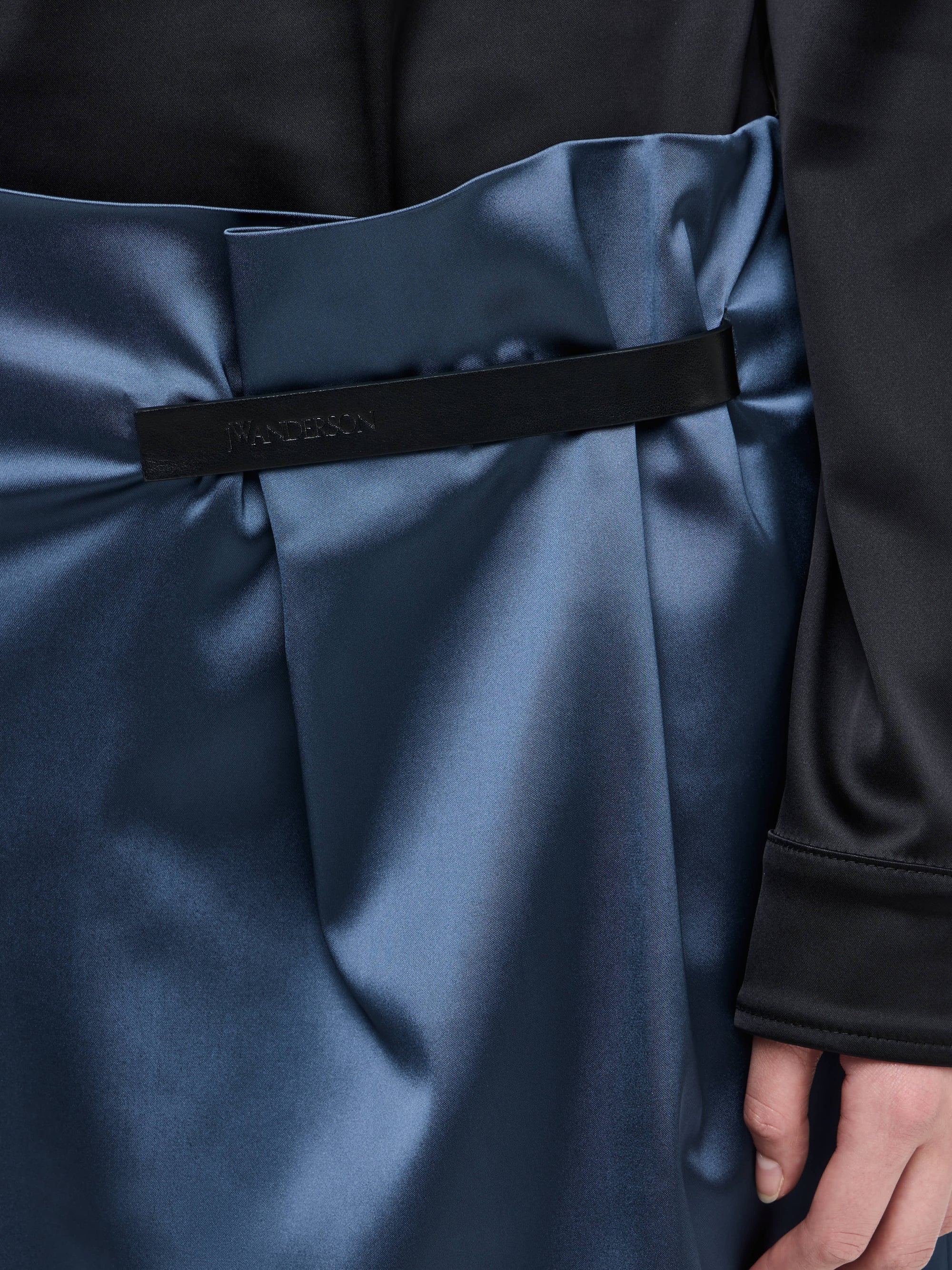 LEATHER TAB MINI SKIRT