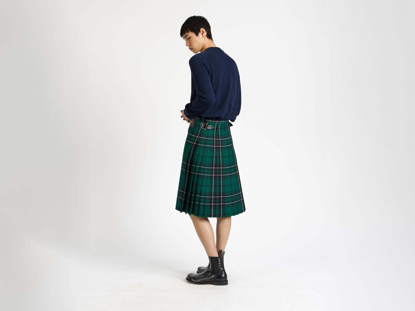 kilt forest green Model Back 7