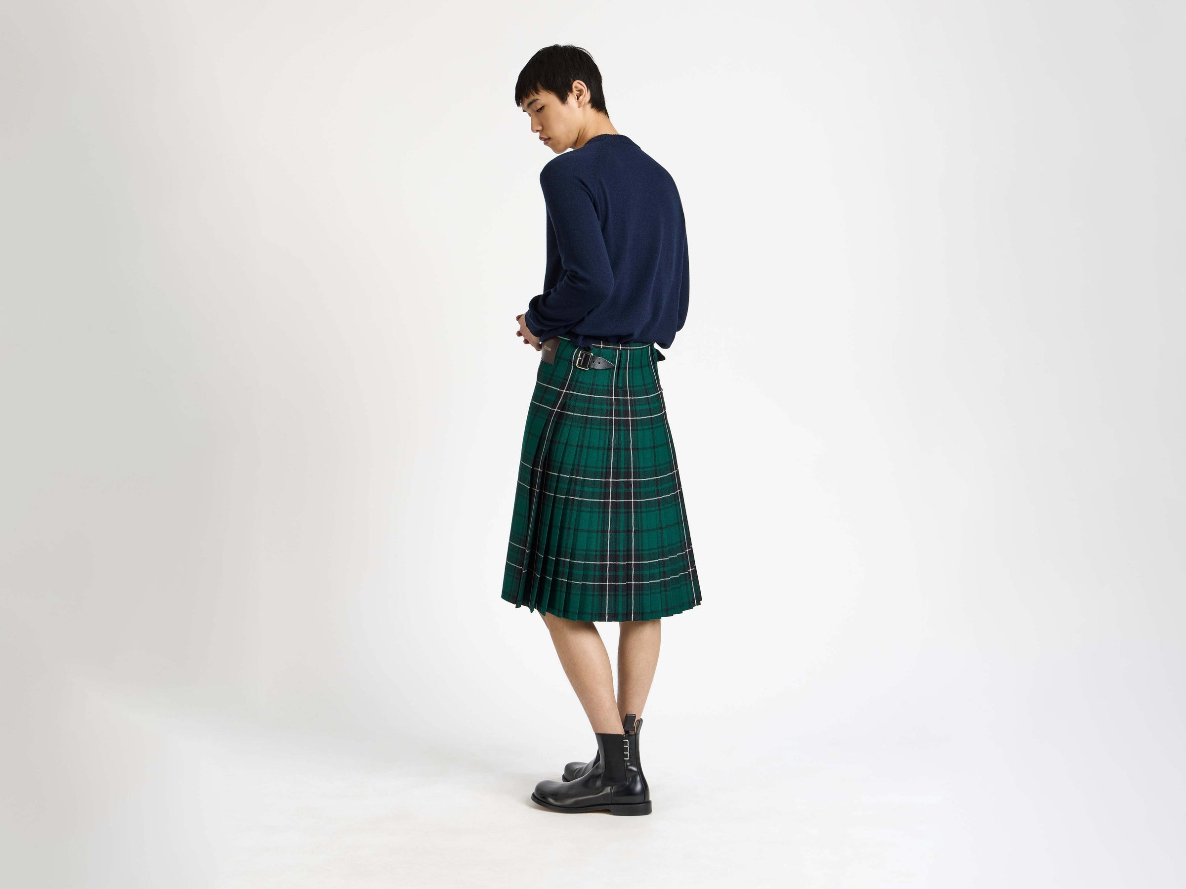 kilt forest green Model Back 7
