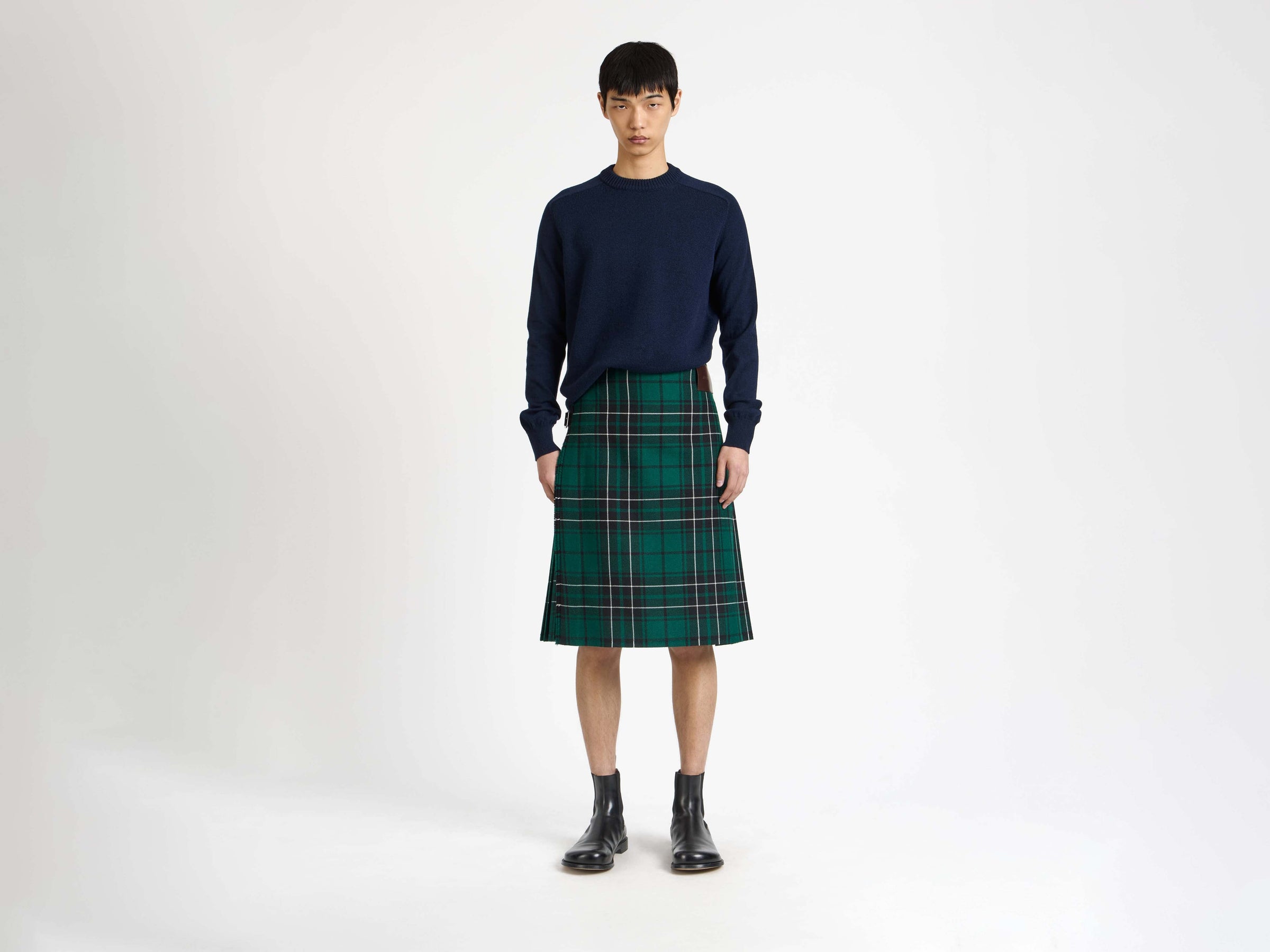 kilt forest green Model Front 3