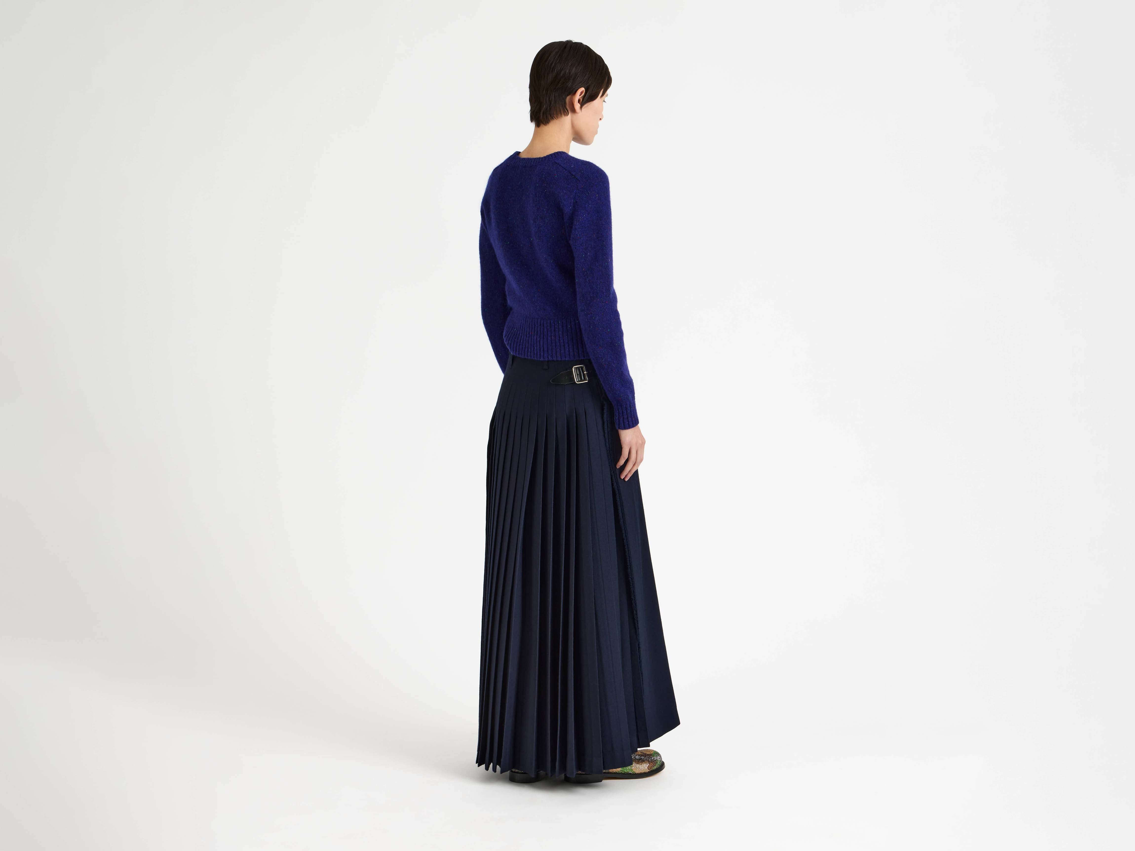 WOMENS KILT IN NAVY in NAVY SK0203PG1909888S | JW Anderson GB