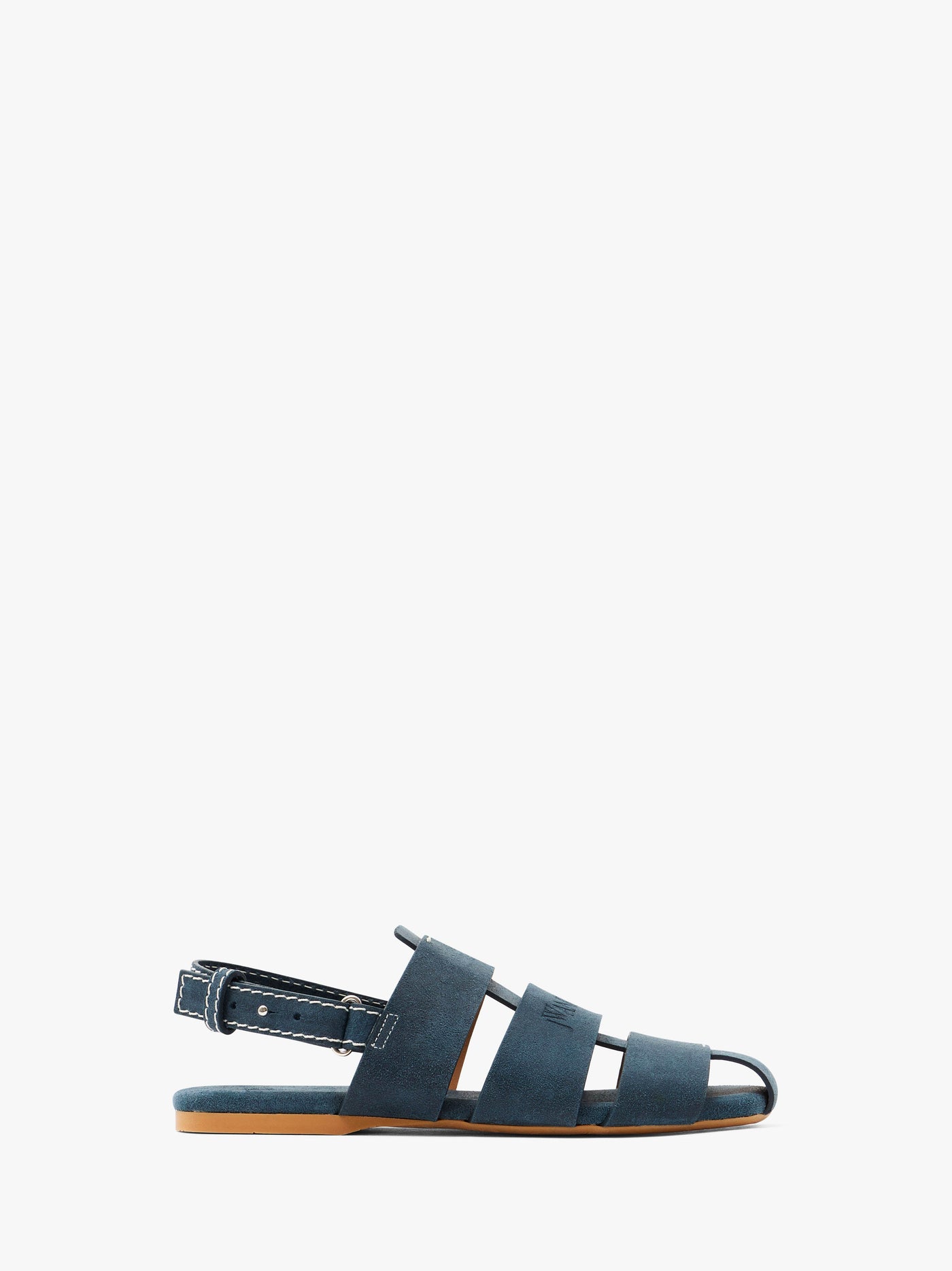 CL_STRIPE FLAT SANDAL M - BLUE_SN0091LA0359