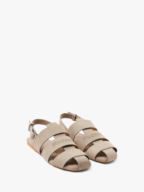 SUEDE FISHERMAN SANDALS