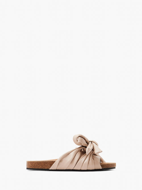 BOW FLAT SANDALS