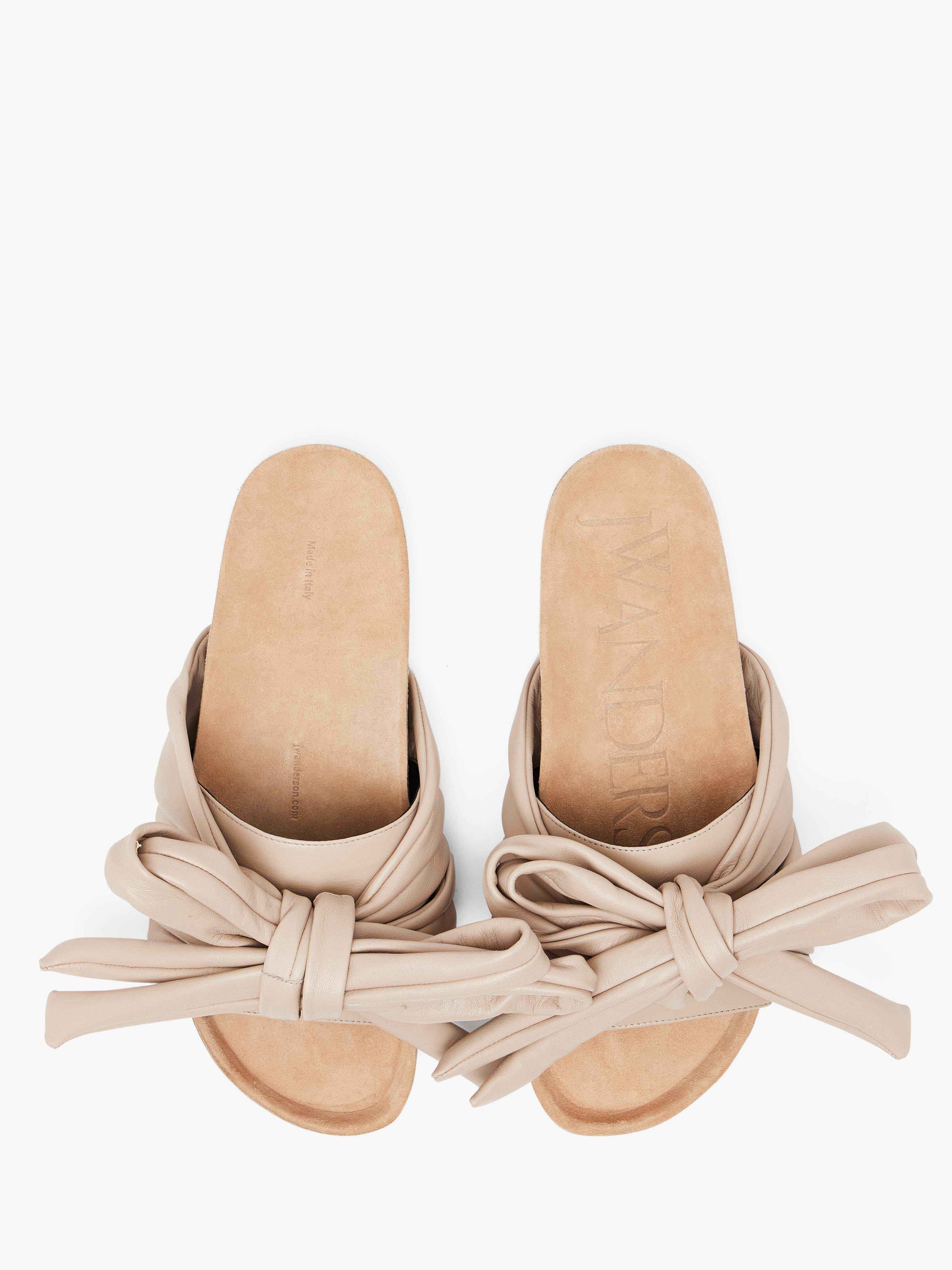 BOW FLAT SANDALS