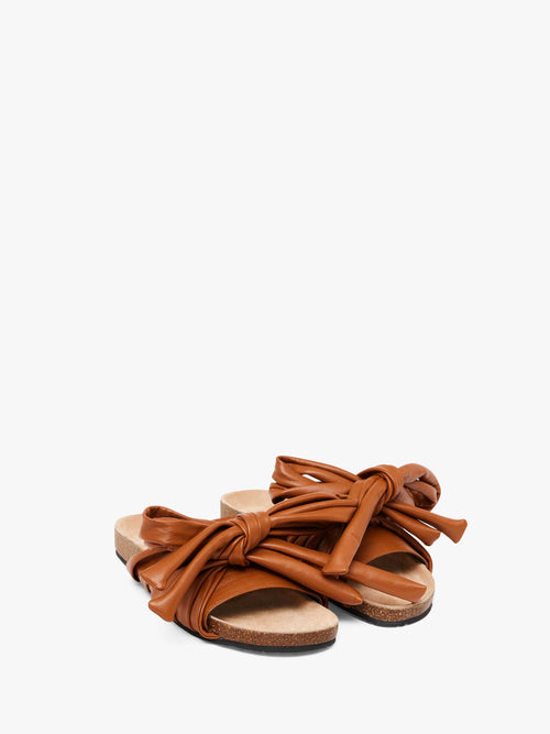 BOW FLAT SANDALS