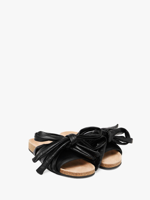 BOW FLAT SANDALS