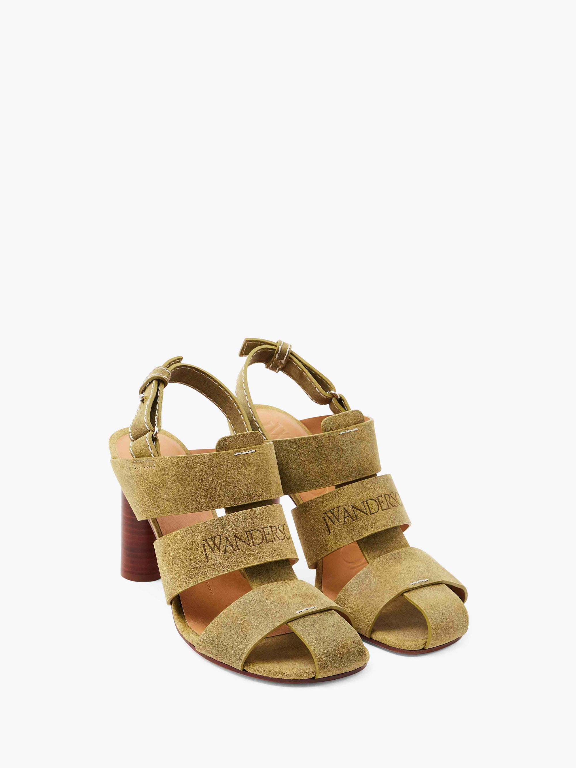 SUEDE HEELED FISHERMAN SANDALS