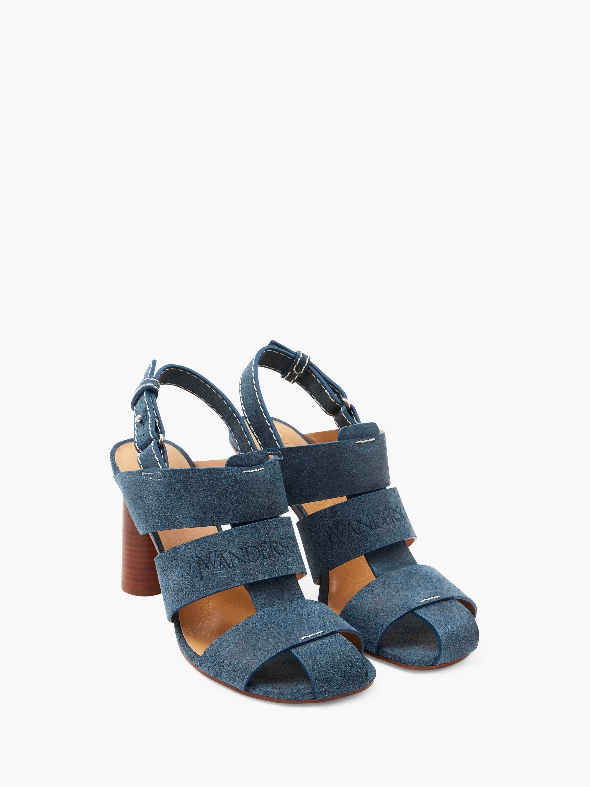 SUEDE HEELED FISHERMAN SANDALS