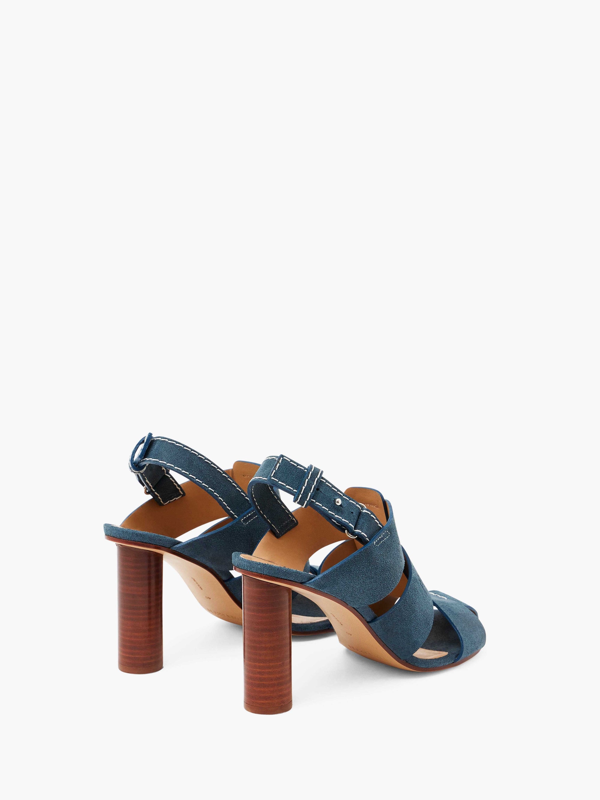 SUEDE HEELED FISHERMAN SANDALS