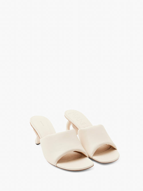 CHAIN LOAFER LEATHER MULES