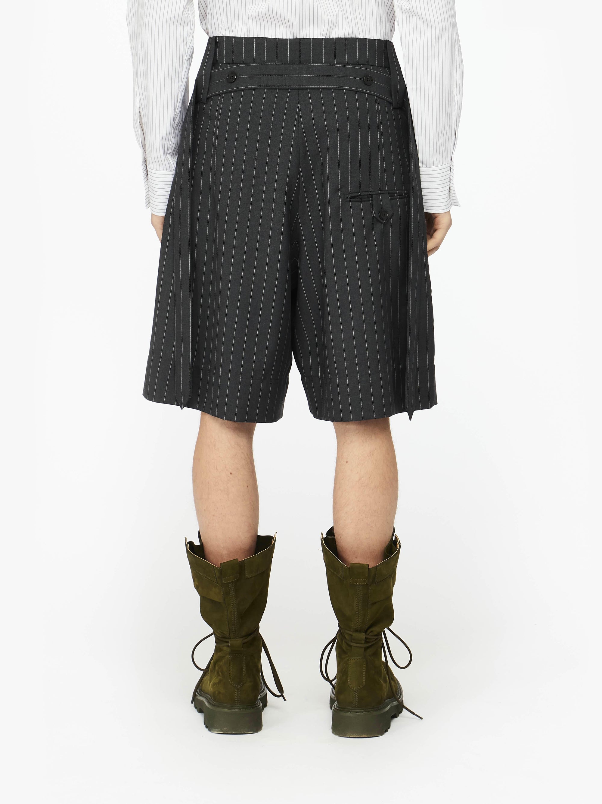 FOLDED FRONT PLEAT SHORTS