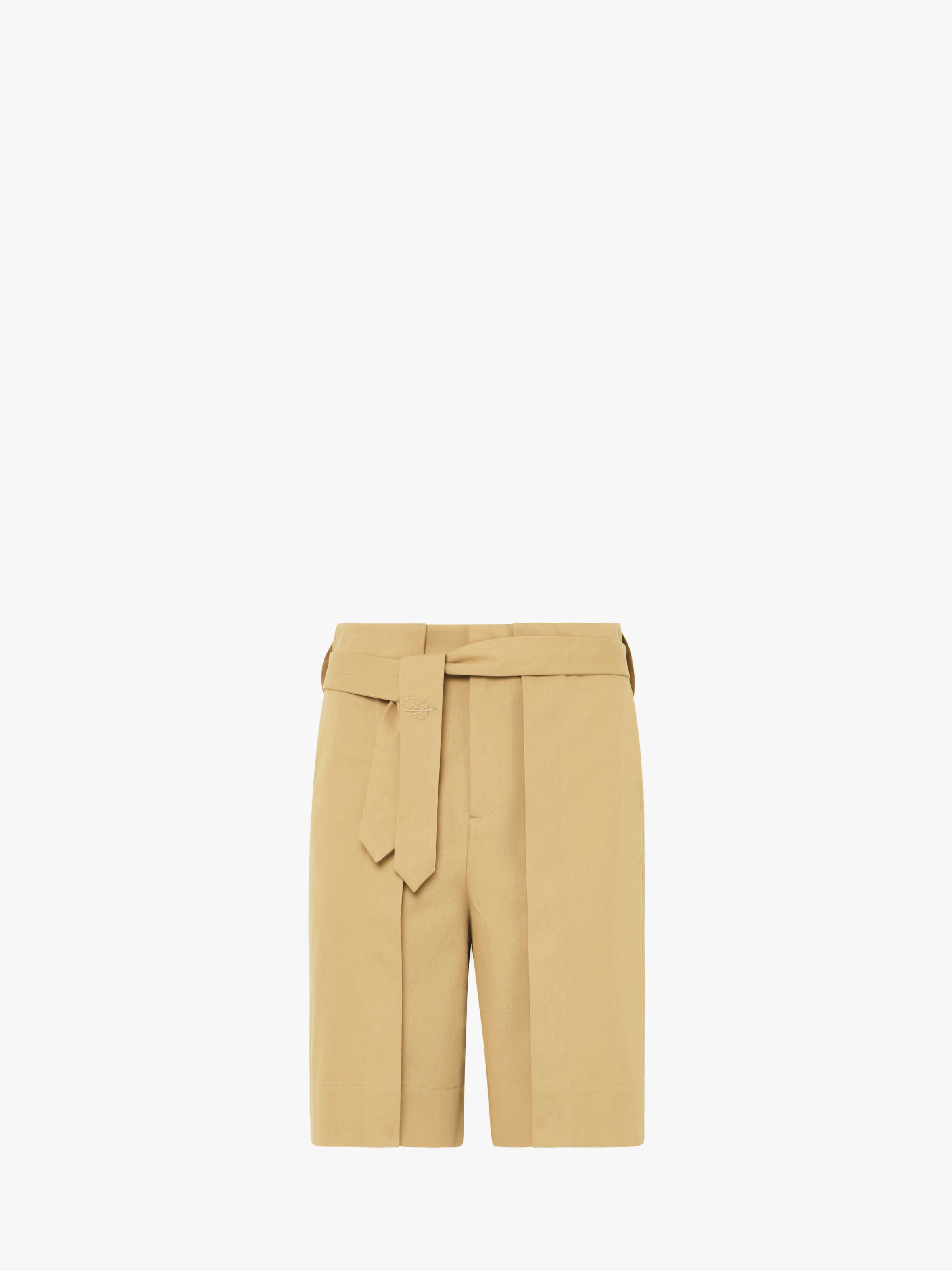 CL_FOLDED FRONT PLEAT SHORTS - BEIGE_SR0107PG1713