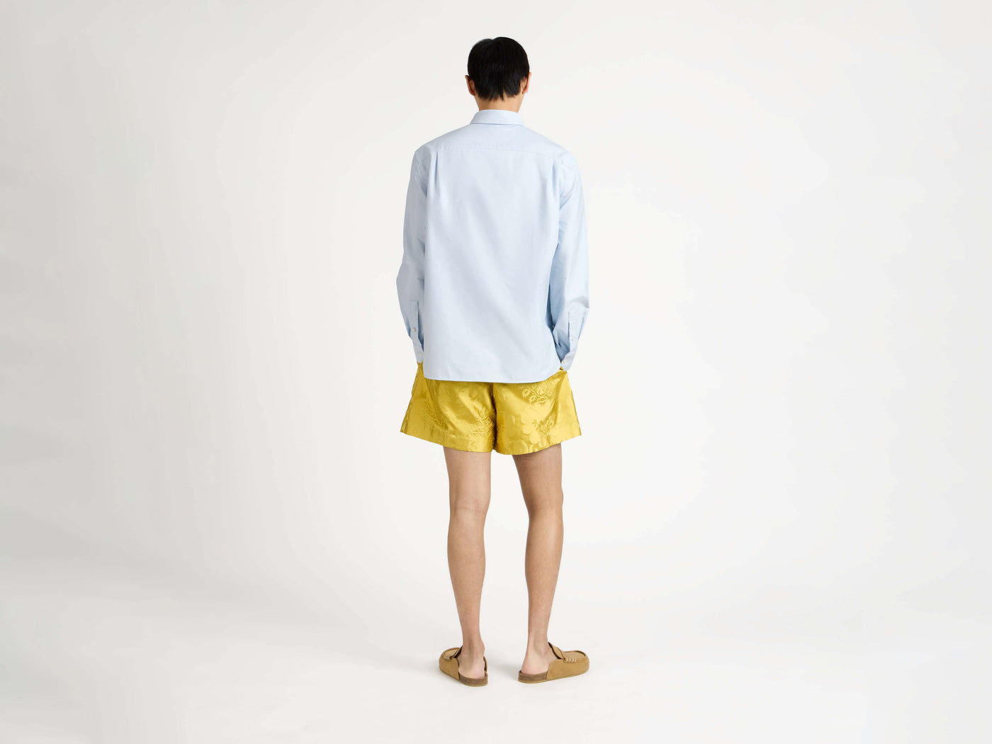 drawstring shorts citrine Model Back 5