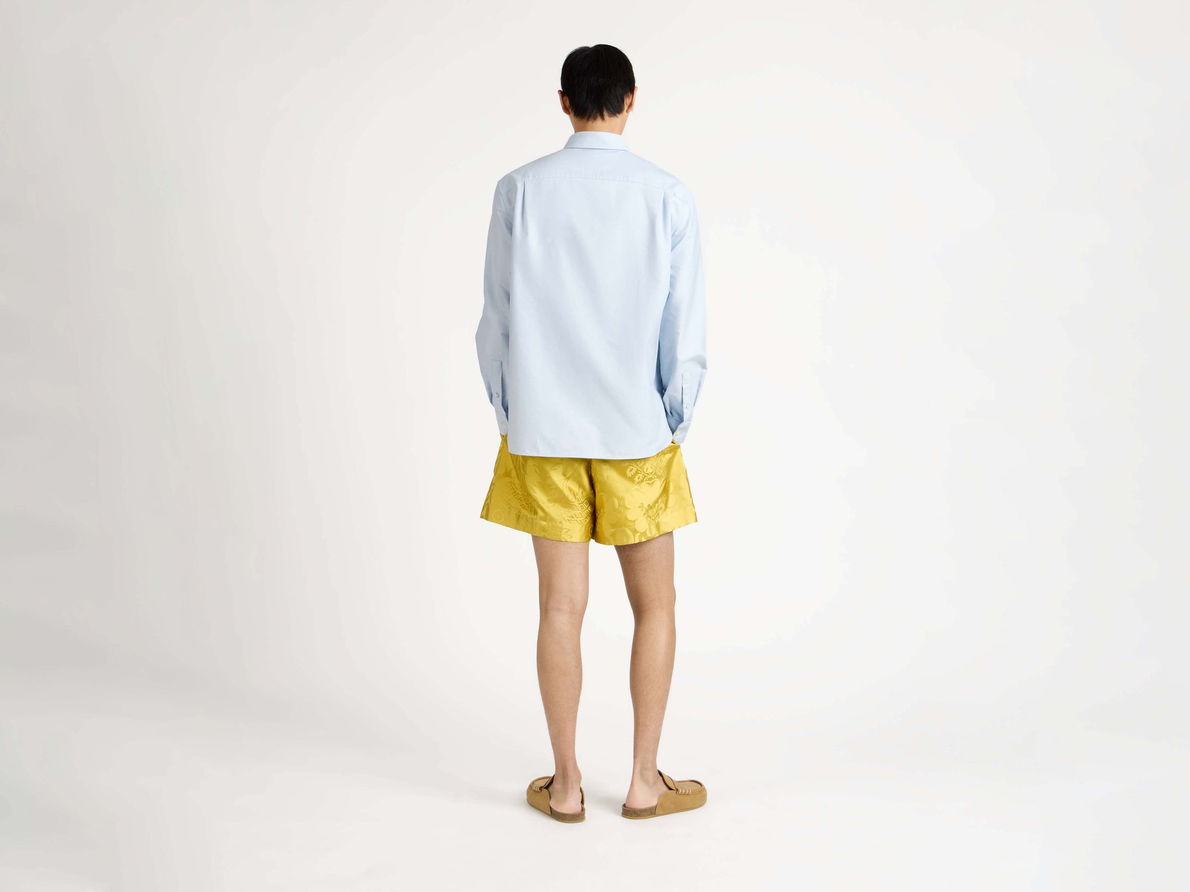 drawstring shorts citrine Model Back 5