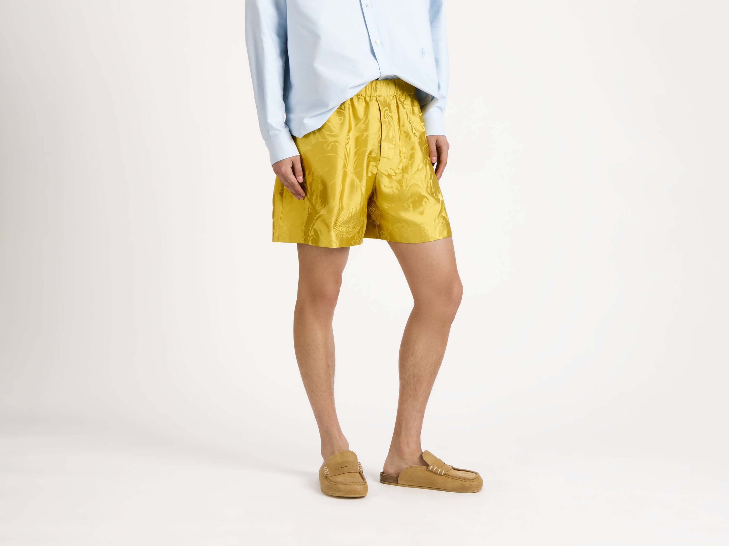 drawstring shorts citrine Model Detail 8