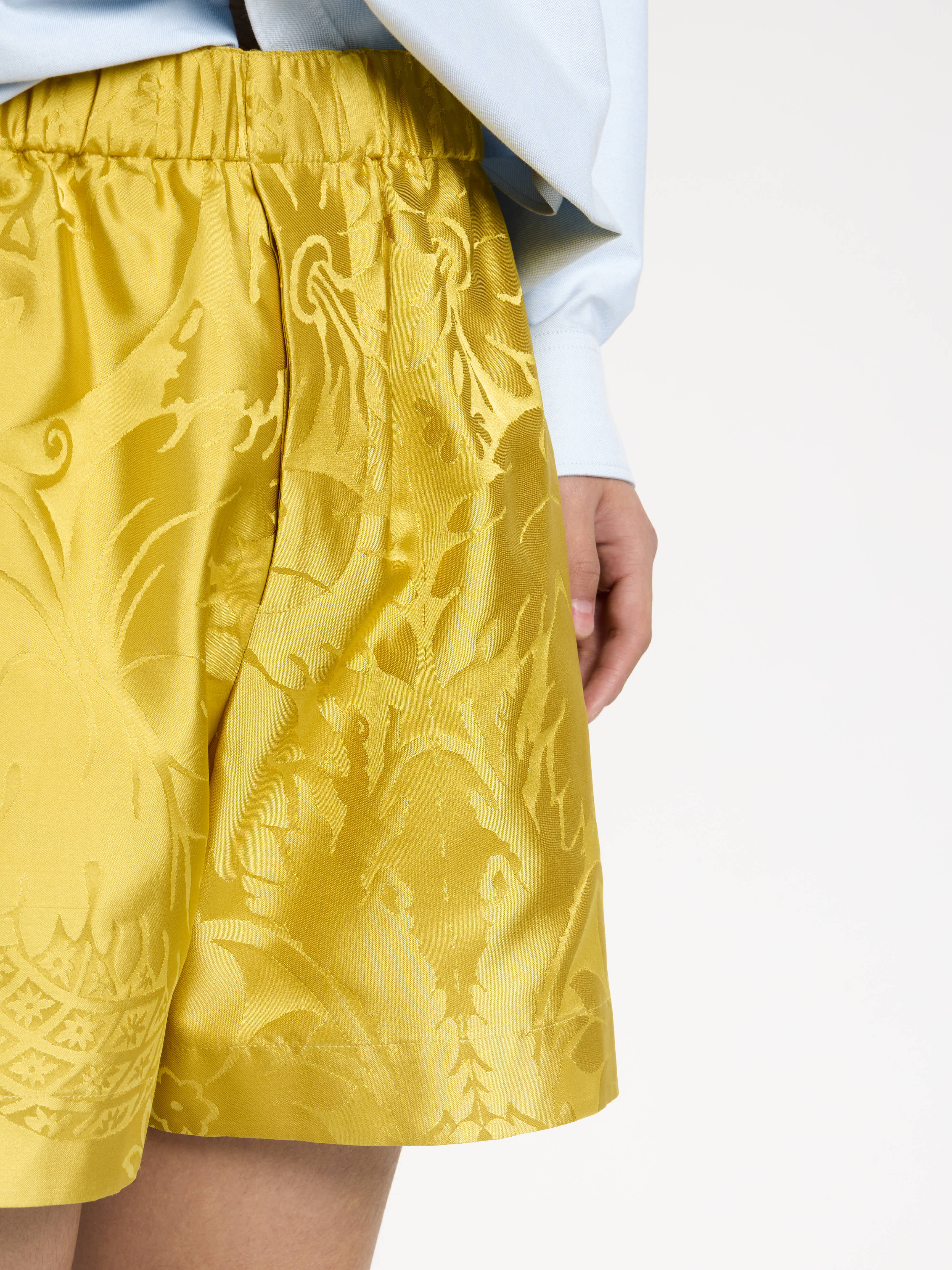 MENS DAMASK WOVEN SHORTS IN CITRINE in CITRINE SR0127PG1888214XS