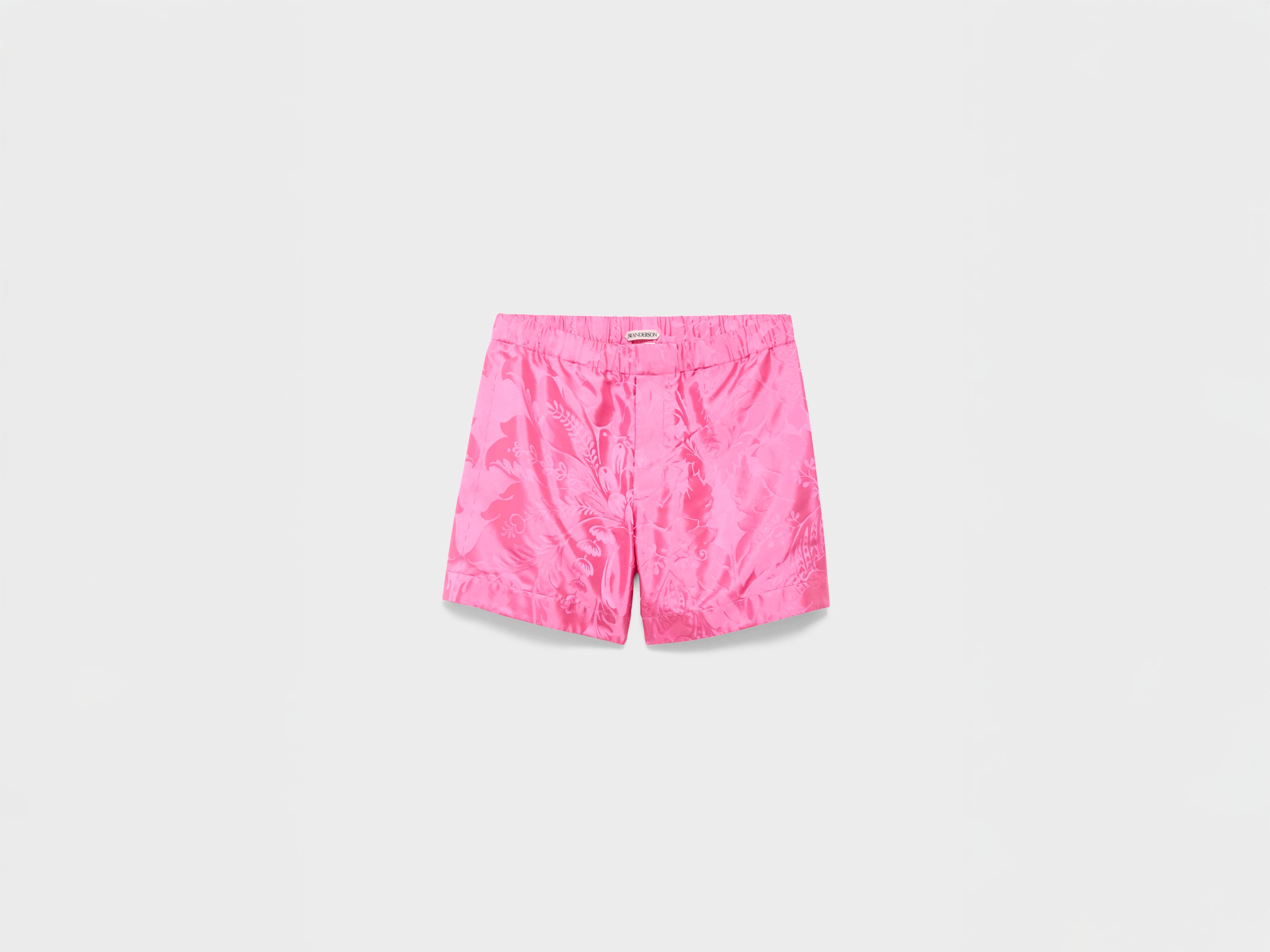 MENS DAMASK WOVEN SHORTS IN CAMELLIA in PINK SR0127PG1888300S | JW