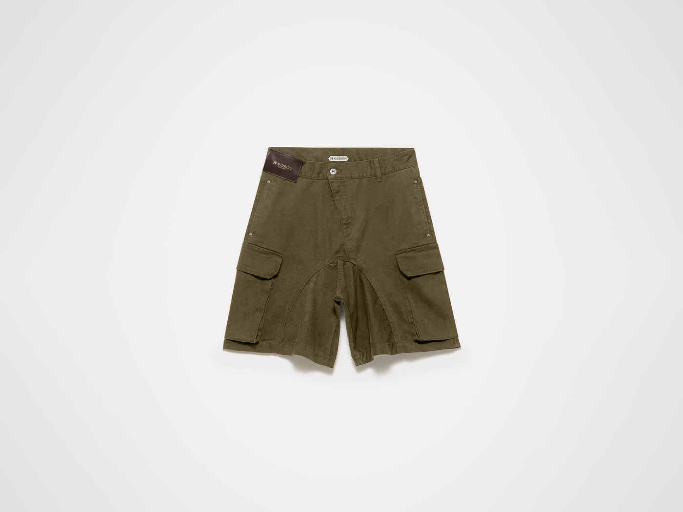 twisted patch pocket short khaki Product Front 1