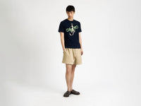 drawstring shorts beige Model Front 1